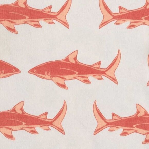 NWT! Kate Quinn Shark Bubble Sleeve Shirt, Size 8Y - Picture 2 of 3